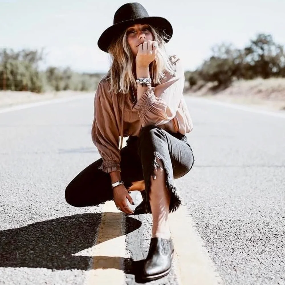 $339 Frye Eleanor Black Leather Western Shootie Everyday Casual Comfy Ankle Boot - Picture 5 of 16